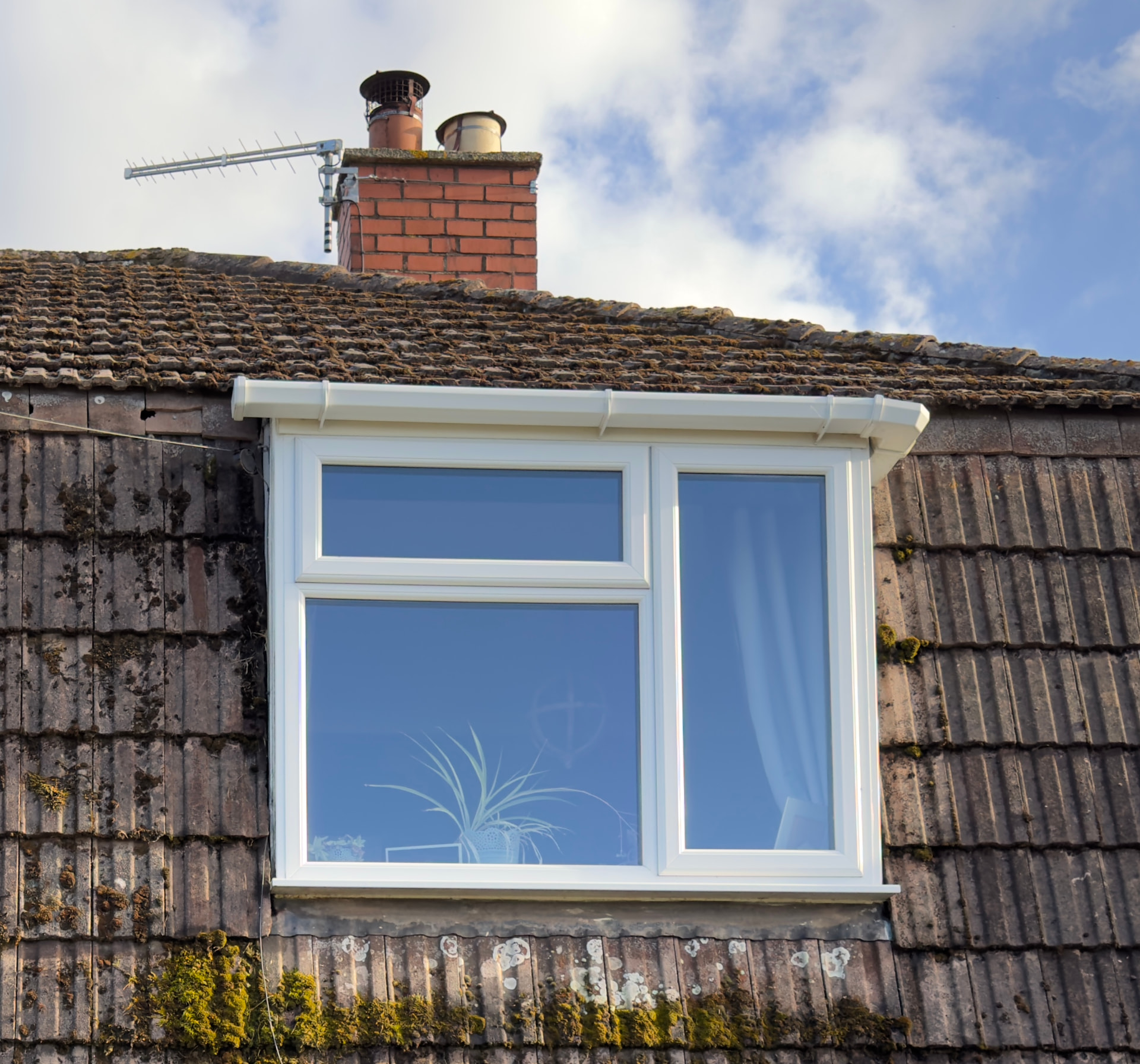 Clean window frame, sill and gutter after a window clean